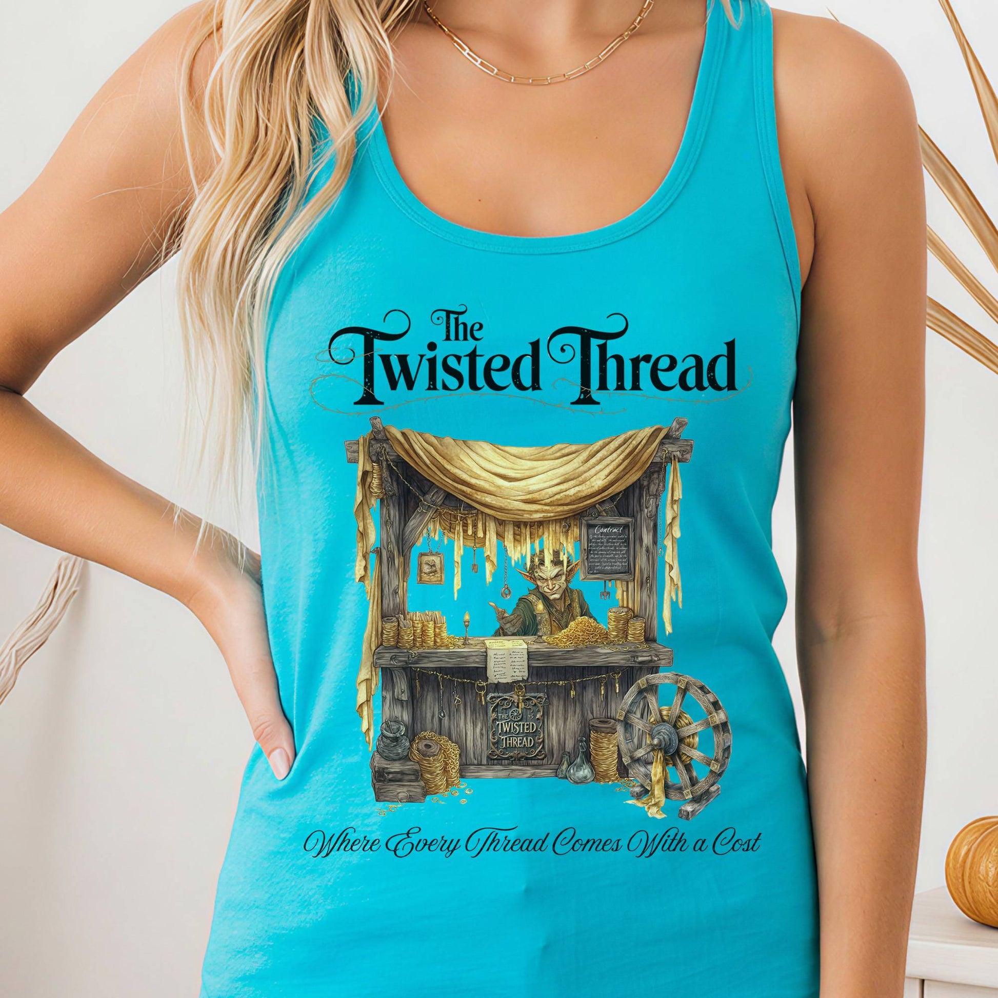 Tank Tops Solid Tahiti Blue / XS Design 182 Tank Top The Mystic Eden