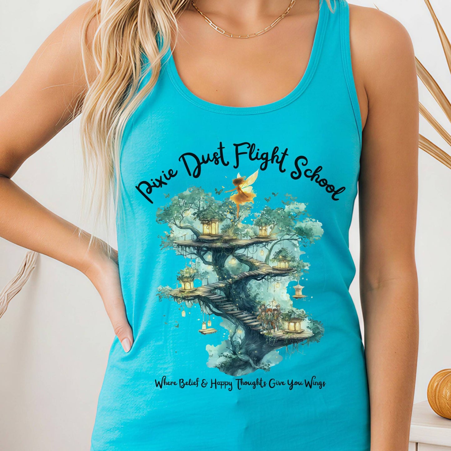 Tank Tops Solid Tahiti Blue / XS Design 183 Tank Top The Mystic Eden