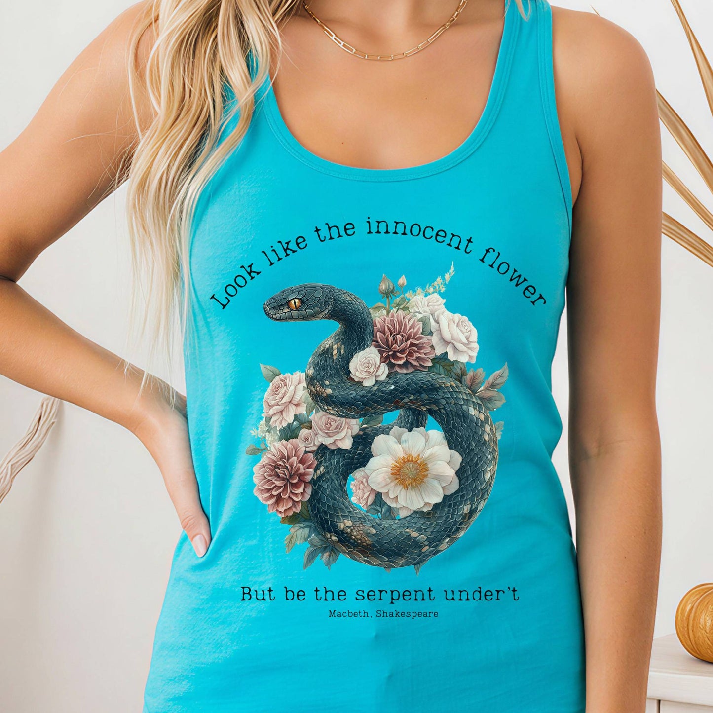 Tank Tops Solid Tahiti Blue / XS Design 186 Tank Top The Mystic Eden