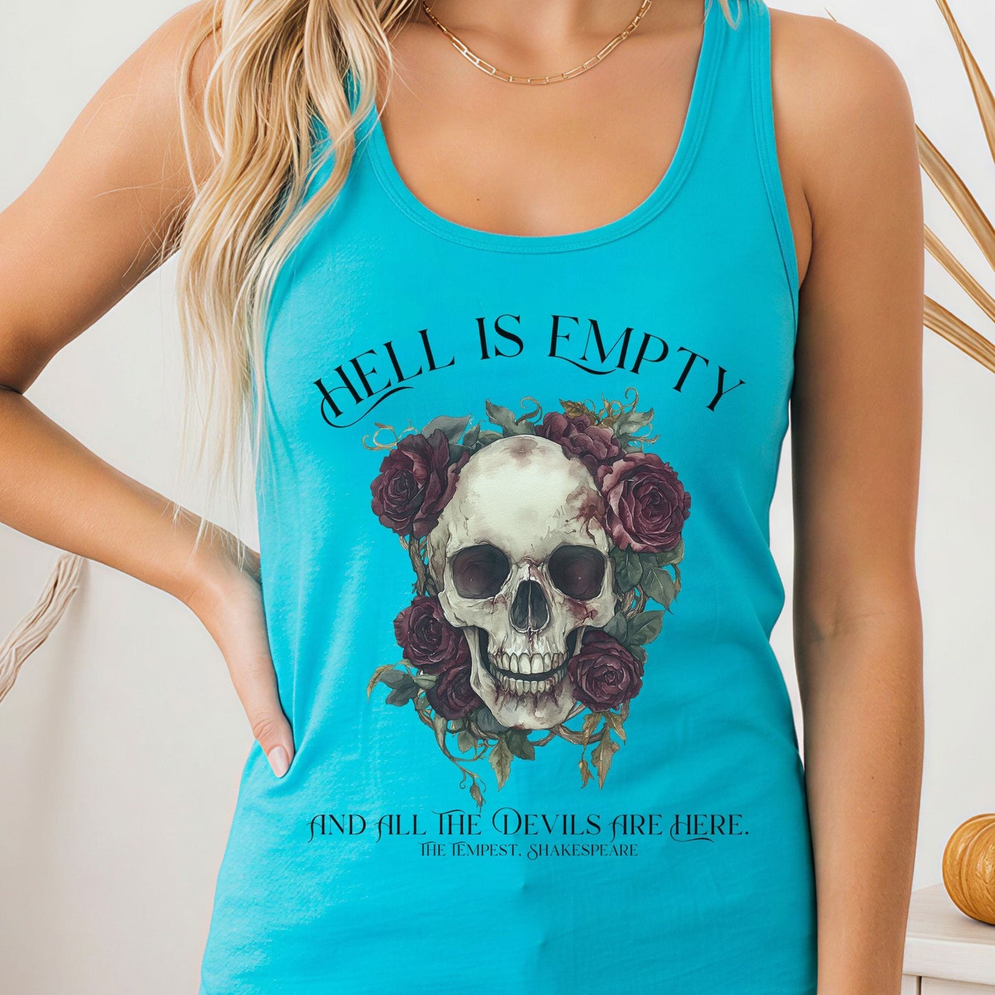 Tank Tops Solid Tahiti Blue / XS Design 187 Tank Top The Mystic Eden