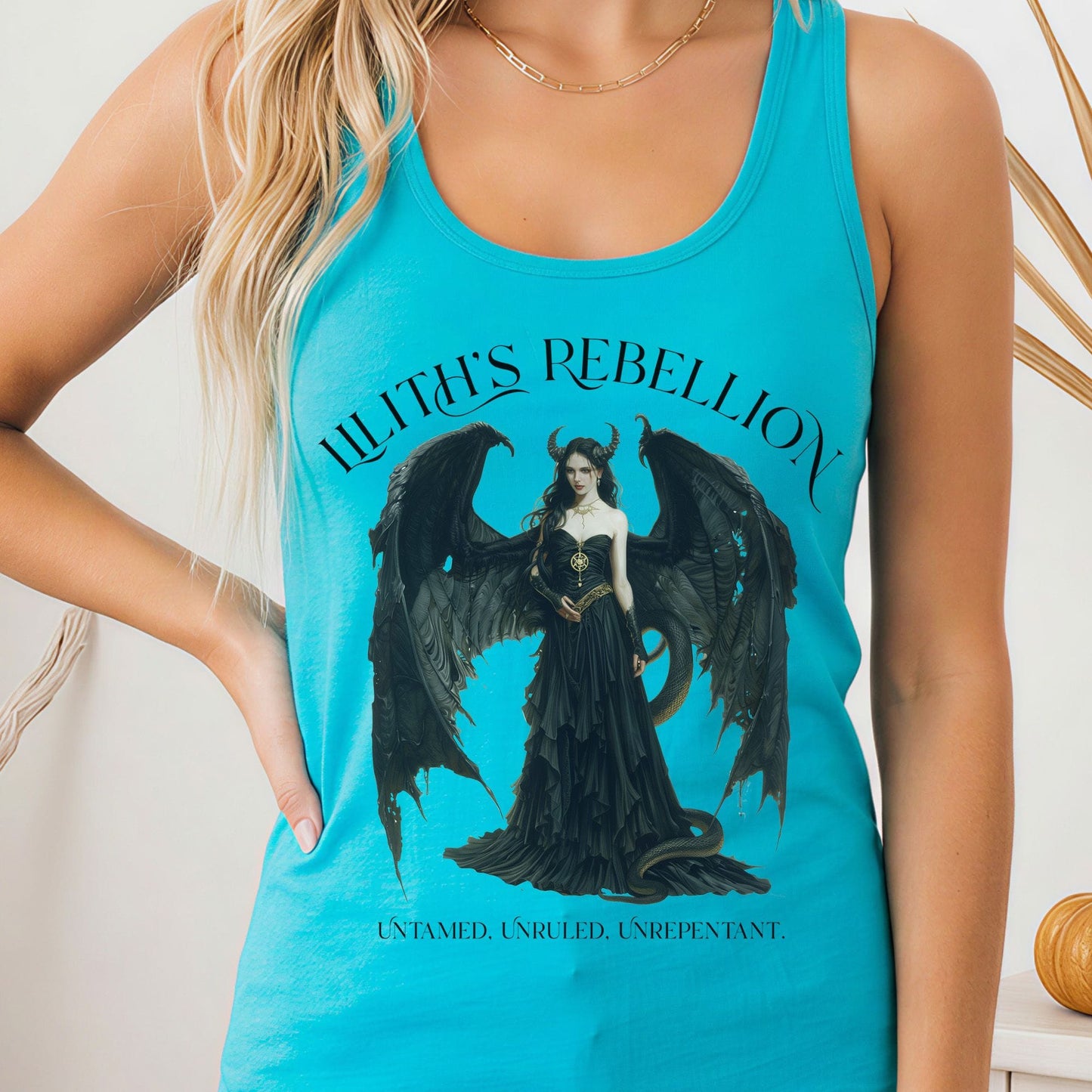 Tank Tops Solid Tahiti Blue / XS Design 213 Tank Top The Mystic Eden