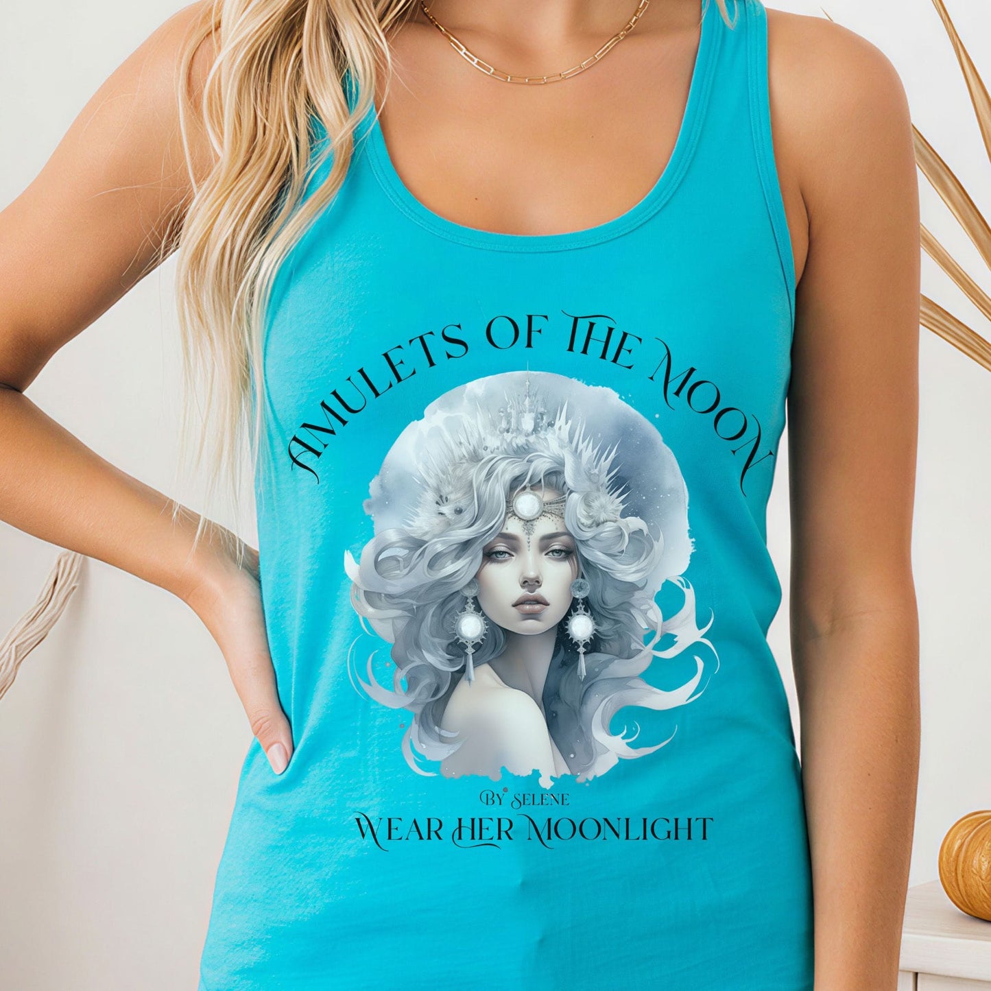 Tank Tops Solid Tahiti Blue / XS Design 217 Tank Top The Mystic Eden