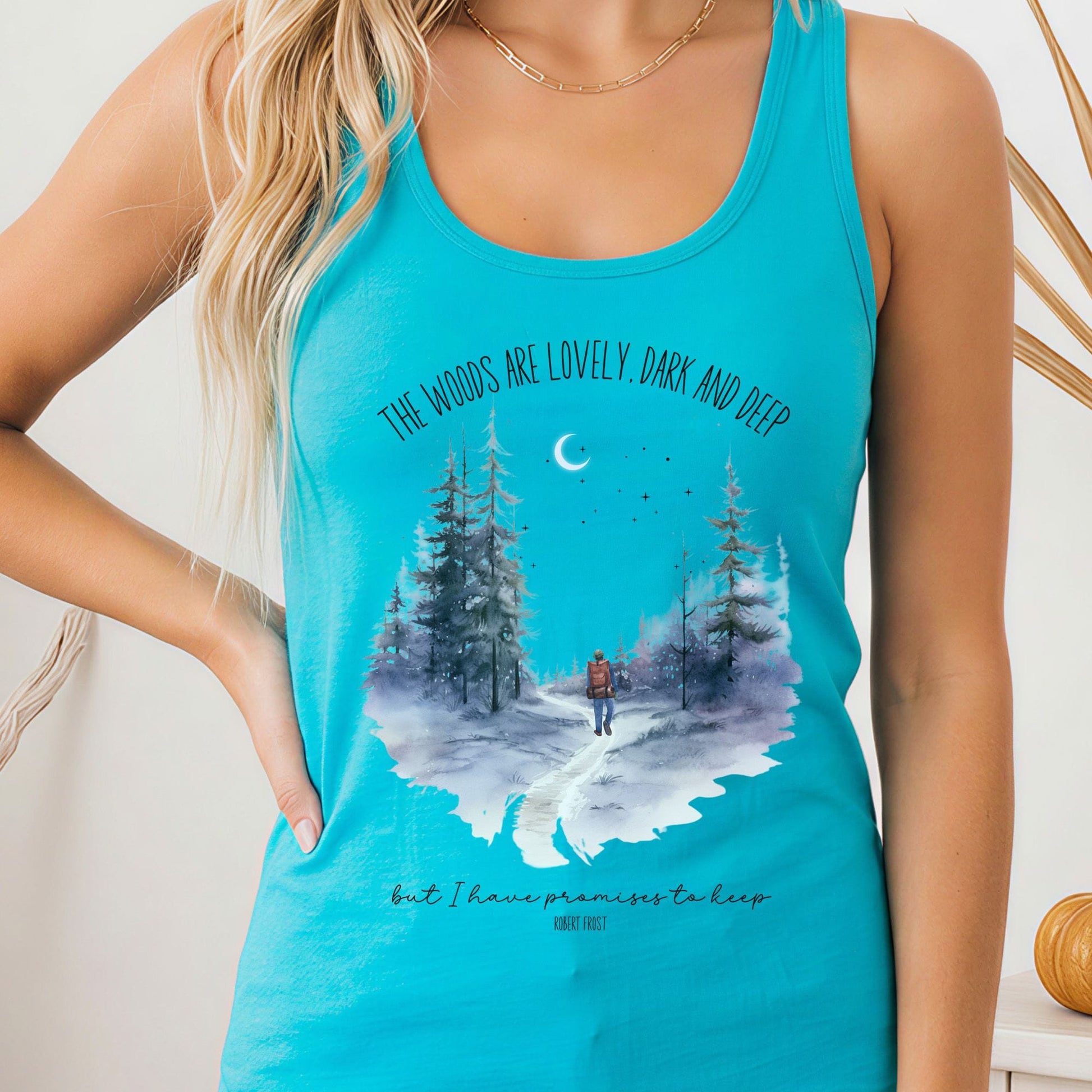 Tank Tops Solid Tahiti Blue / XS Design 223 Tank Top The Mystic Eden