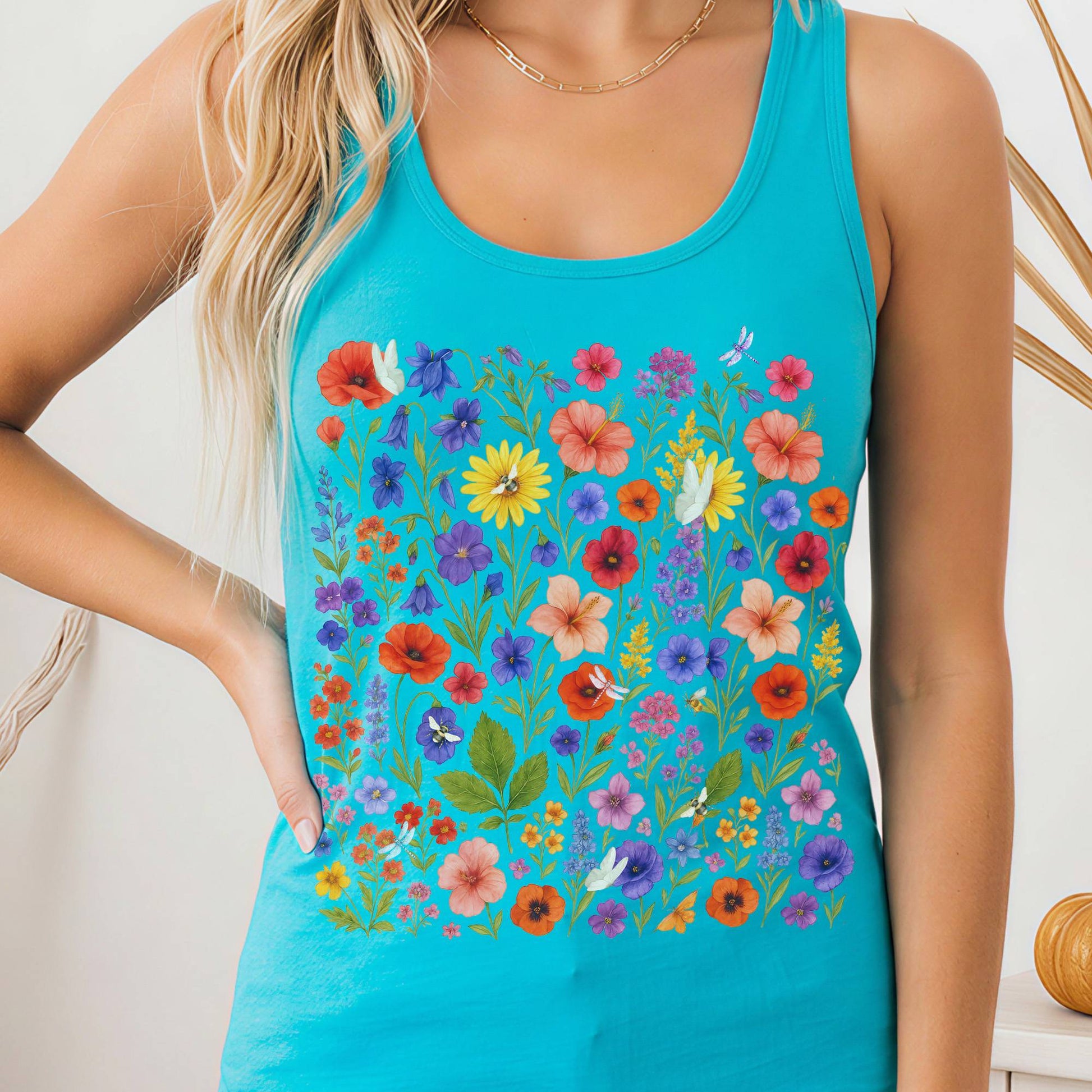 Tank Tops Solid Tahiti Blue / XS Design 229 Tank Top The Mystic Eden