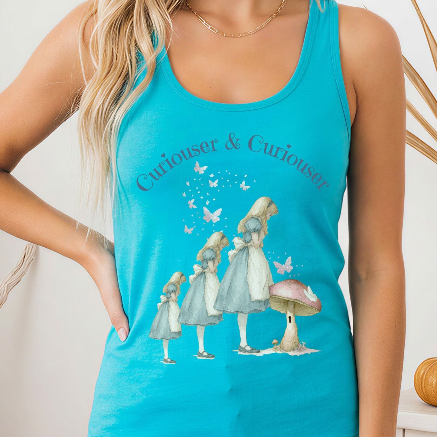Tank Tops Solid Tahiti Blue / XS Design 257 Tank Top The Mystic Eden