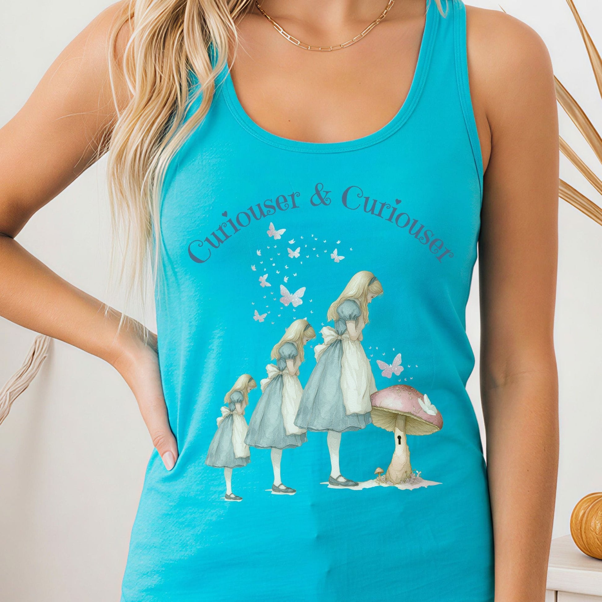 Tank Tops Solid Tahiti Blue / XS Design 257 Tank Top The Mystic Eden