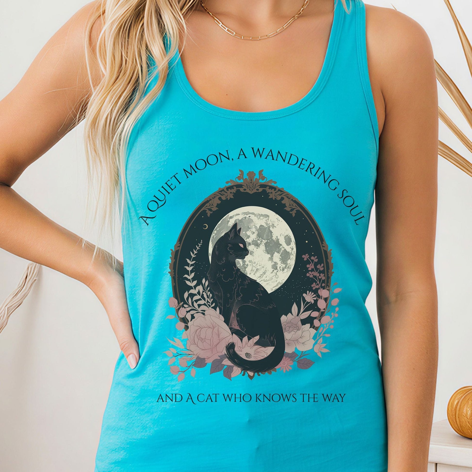 Tank Tops Solid Tahiti Blue / XS Design 268 Tank Top The Mystic Eden