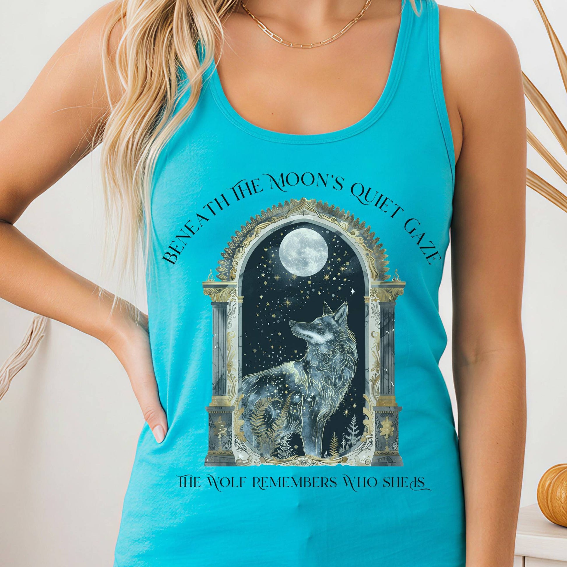 Tank Tops Solid Tahiti Blue / XS Design 278 Tank Top The Mystic Eden