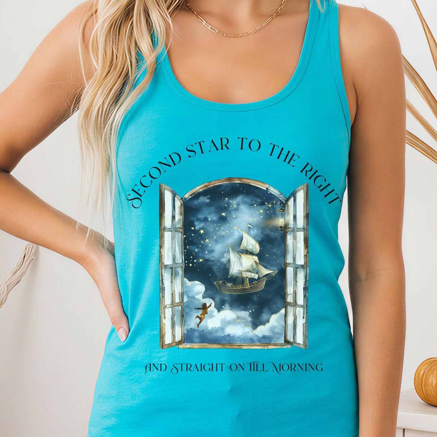 Tank Tops Solid Tahiti Blue / XS Design 284 Tank Top The Mystic Eden