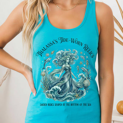Tank Tops Solid Tahiti Blue / XS Design 287 Tank Top The Mystic Eden