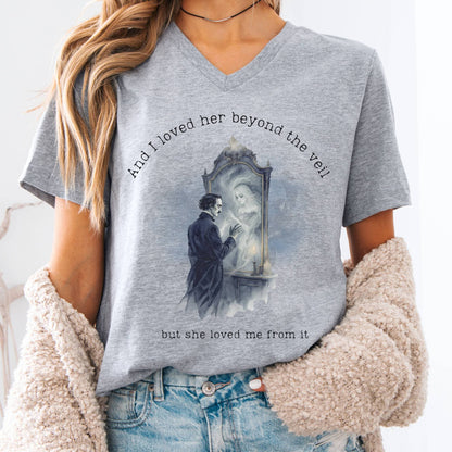 V-neck Athletic Heather / S And I Loved Her Beyond The Veil Poe V-neck The Mystic Eden