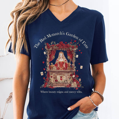 V-neck Navy / S The Red Monarchs Garden of Fate V-neck The Mystic Eden